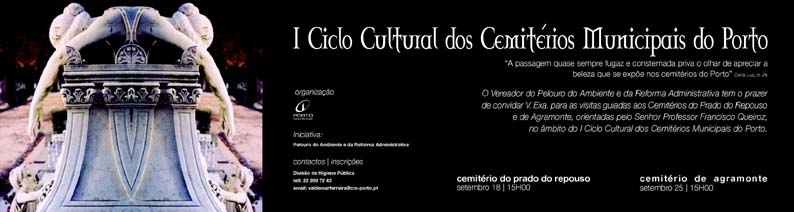 An invitation to the guided tours promoted by the Oporto Municipality in 2004