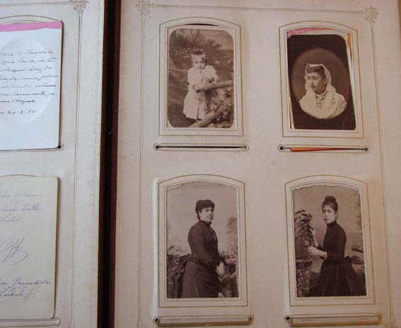 lbum com retratos "carte de visite"