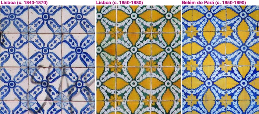 evoluão de um padrão para azulejaria de fachada