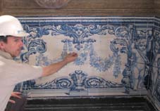 Medião de azulejos - Palcio de Estoi